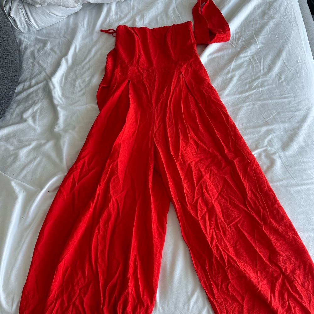 Elegant Red Jumpsuit